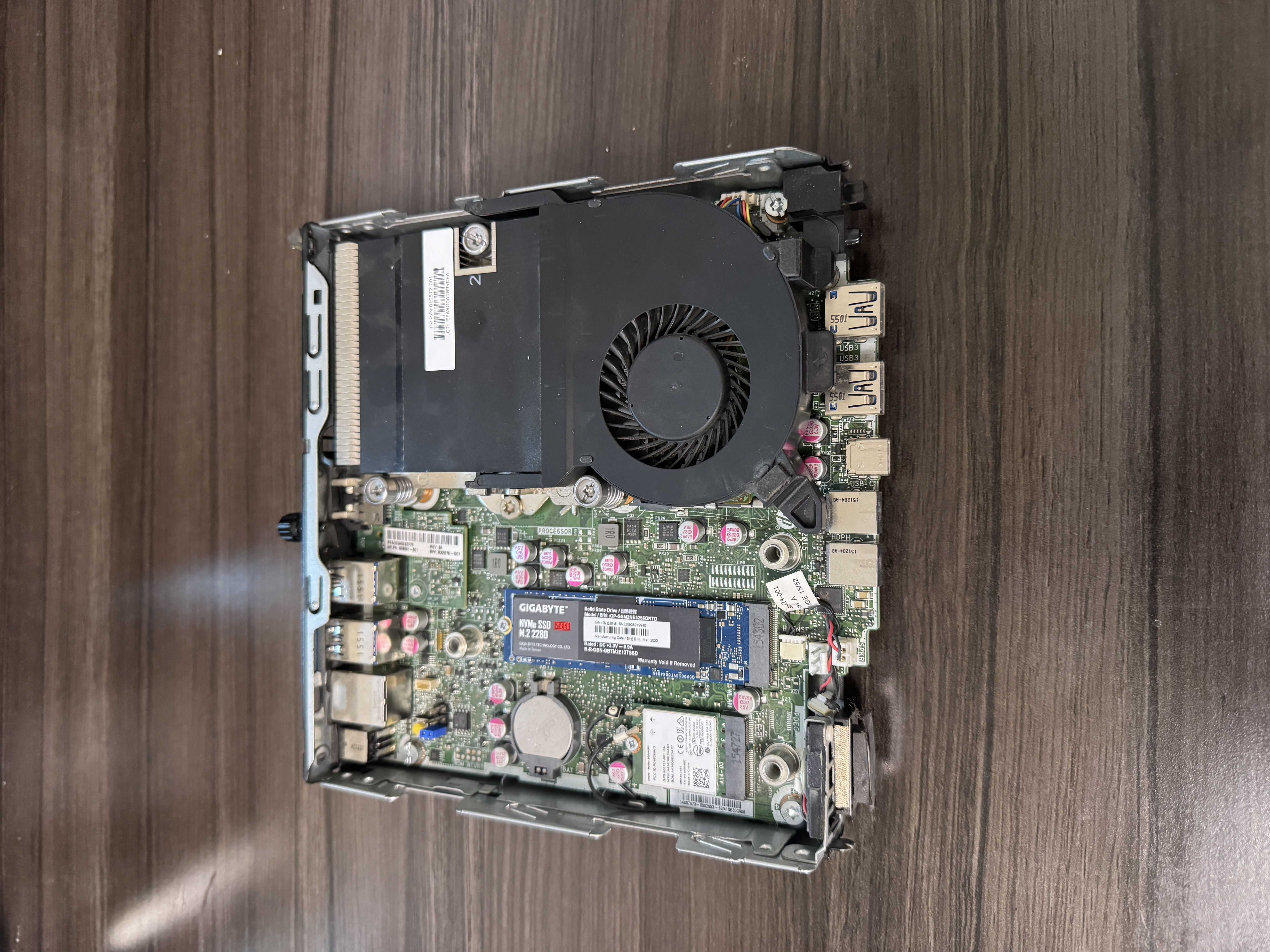 The original HP ProDesk homelab setup